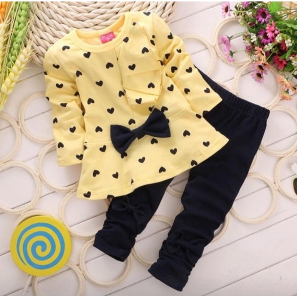Other - HEARTS AND BOW MATCHING OUTFIT